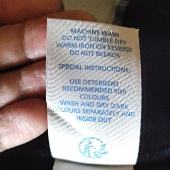 Boden Blue White Textured Pippa Tunic Dress Size 6P Style WH988 - Picture 10 of 14